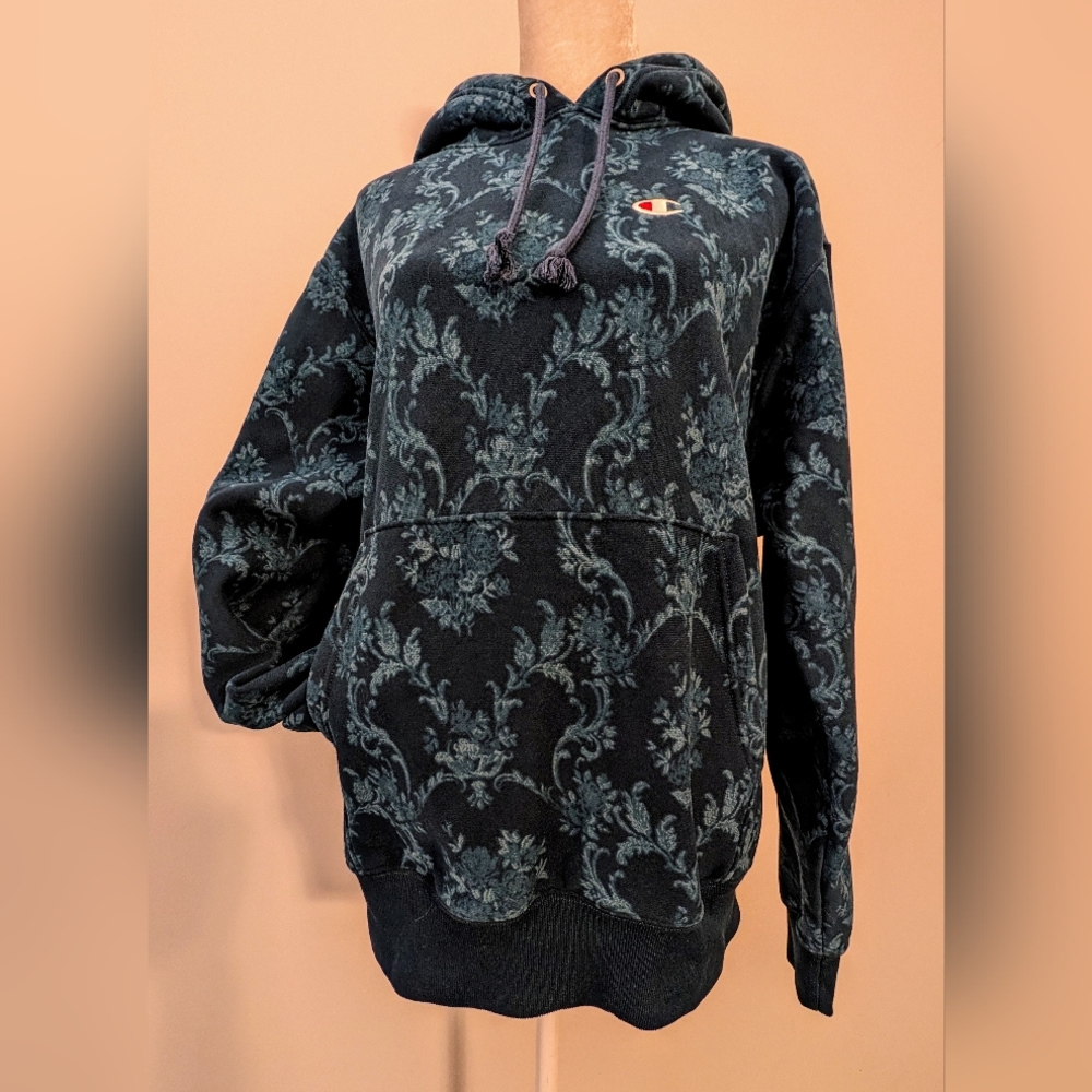 Champion Reverse Weave Brocade floral hoodie
